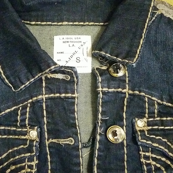 LA idol embellished jean jacket - Picture 2 of 4